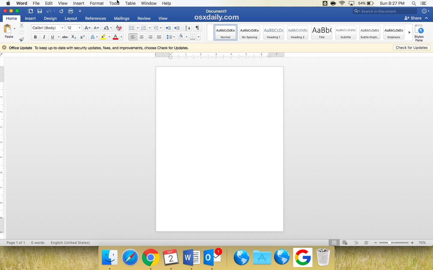 is there a microsoft word app for mac